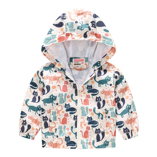 Veste d'Hiver à Manches Longues à Capuche Veste Automne Vêtements d'Hiver Veste Garçons (Multicolore H 3-4 Ans)