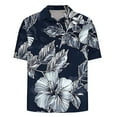 thumbnail image 5 of Jjayotai Mens George Tee Shirts, Men's Casual Shirts, Short Sleeve Vintage Bowling Shirt, Summer Button Up Top, Mens Hawaiian Shirt, 5 of 5