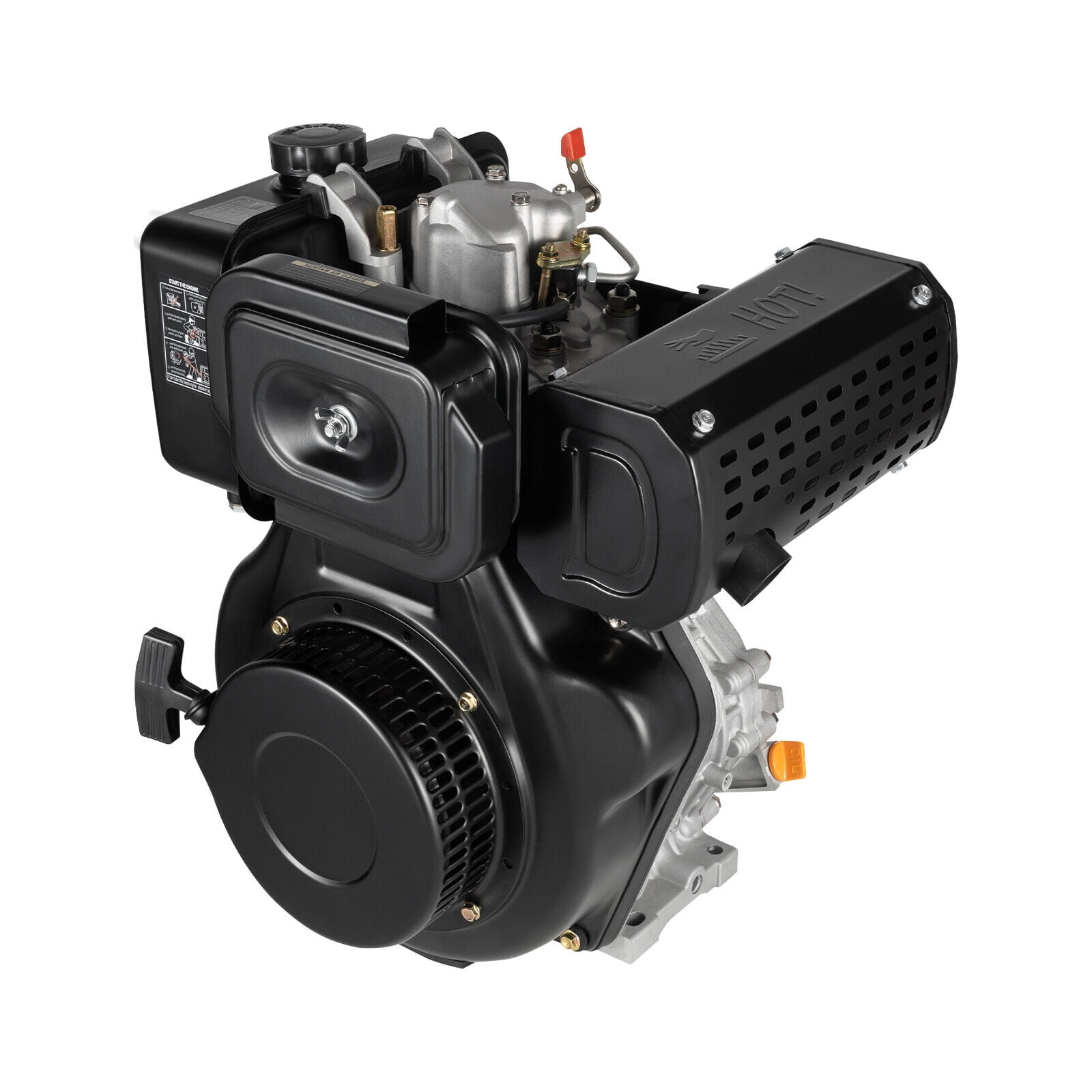 10HP 406cc 4-stroke Tiller Diesel Engine Single Cylinder Motor Air Cooling 186F