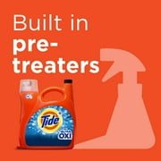 Tide Ultra Oxi Liquid Laundry Detergent, 74 Loads, 105 fl oz, HE Compatible
