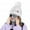 White, variant on ievspot 1 Set Women Winter Hat And Scarf Set Plush Ball Decor Contrast Color Thick Plush Line Outdoor Ski Skating Cycling Neck Cover Cap Set