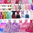 thumbnail image 3 of 35 Uds. De ropa para muñecas, collares, vestido, conjunto hecho a mano, casa de muñecas DIY, juego de juguetes para bebés, 3 of 6