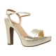 thumbnail image 3 of Zapatilla Vizzano 6292200 tacón Alto plataforma Piel plateado 24, 3 of 17