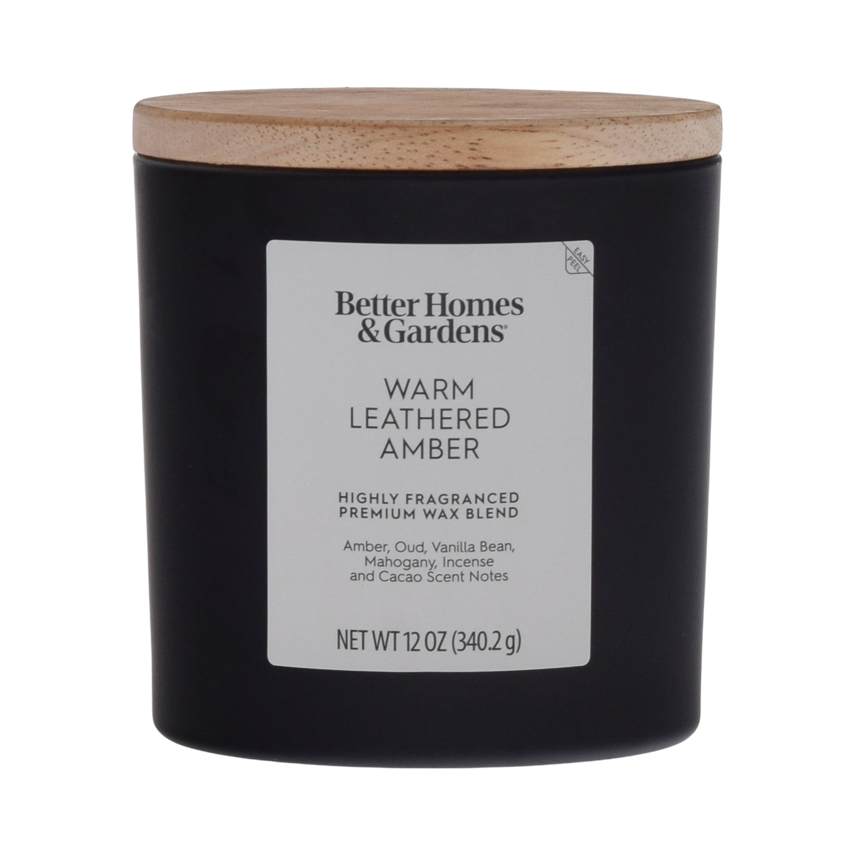 Better Homes & Gardens Warm Leathered Amber 12 oz Scented 2-Wick Candle