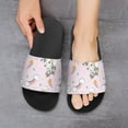 thumbnail image 6 of GZHJMY Stylish Slides for Women Men, Pink Unicorn and Rainbow Soft Flexible Slip-on Sandals Slippers, 6 of 7