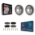 thumbnail image 1 of Transit Auto Front Coated Disc Brake Rotors and Ceramic Pads Kit for Car Hyundai Accent Kia Rio Rio5 KGC-100281, 1 of 11