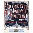 thumbnail image 3 of Anonymous 12x14 Black Modern Framed Museum Art Print Titled - No One Ever Loved You More than I (1896), 3 of 5