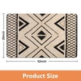thumbnail image 4 of Luxurious 20x32 in Boho Bathroom Runner Rug - Moroccan Geometric Design, Non-Slip & Machine-Washable. Soft Long Bath Mat Ideal for Bathtub, Sink, Shower. Enhance Your Bathroom with Farmhouse Style!, 4 of 5