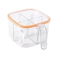 thumbnail image 1 of Caja de condimentos de 4 compartimentos Contenedor de especias Caja de condimentos Accesorios Condimento Naranja, 1 of 9