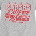 thumbnail image 2 of Instant Message - Kansas City BBQ - Youth Girls Fitted Short Sleeve T-Shirt, 2 of 5