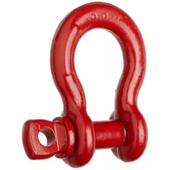 Crosby 1018482 Carbon Steel S-209 Screw Pin Anchor Shackle, Self-Colored, 3-1/4 Ton Working Load Limit, 5/8" Size