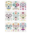 thumbnail image 1 of MAUXDA Halloween Clearance 9PCS Halloween Temporary Face Art Mask Sugar Skull Tattoo Sticker, 1 of 1