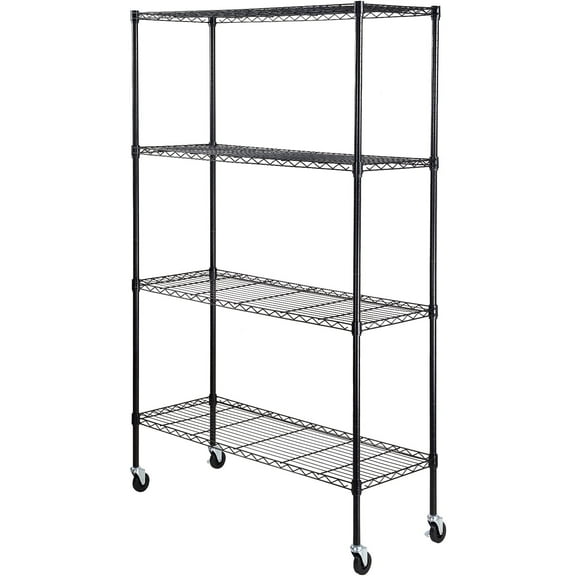 KFFKFF Storage Shelving Unit Garage Storage Rack 4-Tier Adjustable 700 lbs Load