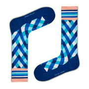 Love Sock Company Colorful Patterned Fun Men's Dress Socks Milos (M)