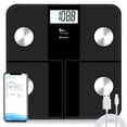 thumbnail image 1 of Báscula de grasa corporal inteligente recargable himaly, báscula de baño digital con Bluetooth para un IMC preciso, báscula de grasa corporal, monitor de composición de masa muscular con aplicación, 4, 1 of 5