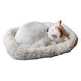thumbnail image 1 of Peluche para dormir, juguetes de peluche, de simulación, lindo regalo Gato de amarillas Zulema Gato durmiendo respirando, 1 of 8