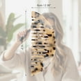 thumbnail image 2 of Unique Bargains 1 Pc Convenient Half Round Hair Comb Beige Black Acetate Sheet, 2 of 6