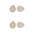 thumbnail image 2 of Qarigey Pendientes de botón joyería elegante decoración estilo Simple mujer elegante pendientes de botón adorno de vestir femenino regalo de tipo 23 2piezas Qarigey CBP385603, 2 of 5