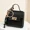 Black, variant on Mini Square Bag Pendant Keychain - High Quality Leather with Colorful Strap, Cute Car Keychain & Bag Charm Accessory