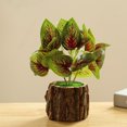 thumbnail image 2 of Fake Plant Plant Realistic: Wooden Pot Artificial Plant Desktop Plant Decoration, 2 of 2
