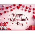 thumbnail image 5 of LUUFILx Valentine's Day Backdrop Banner for Party Background Decorations Romantic Celebration Photography Props Valentines Decors, 5 of 9