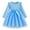 Blue, variant on Toddler Girls Dresses Long Sleeve Bowknot Prints Dress Fall Clothes Size 4-5T