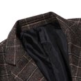 thumbnail image 4 of guisaled Men's Blazer Jackets Slim Fit One Button Lapel Trendy Tuxedo Jacket Wedding Dinner Prom Party Long Sleeve Casual Suit Coat, 4 of 6
