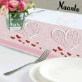 thumbnail image 7 of Dreamtimes Valentine's Day Double Sided Dog Long Polyester Table Runner 13 x 70 Inches Valentine Table Cloth Cover Placemats for Kitchen Dinning Living Holiday Wedding Party Decor, 7 of 7