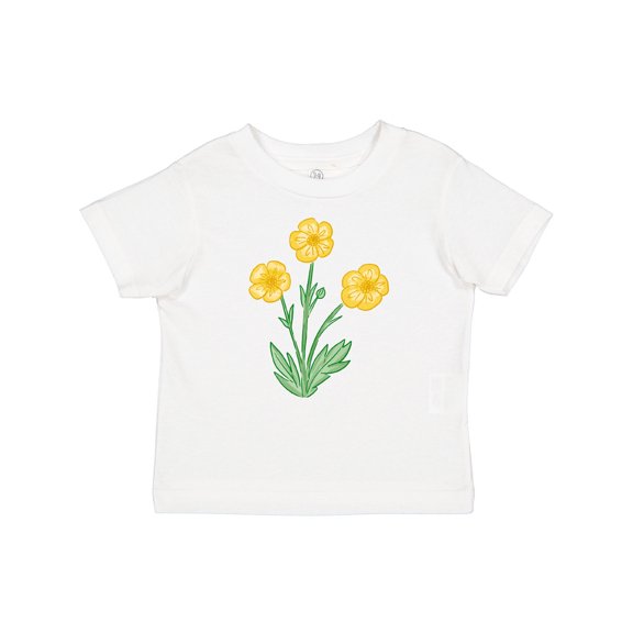 Inktastic Yellow Buttercup Flowers Boys or Girls Baby T-Shirt