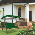 thumbnail image 5 of FastXmas Swing Canopy Cover Set, 210D Replacement Waterproof Polyester Swing Top Cover and Swing Cushion Cover, UV Protection Sun Shade Outdoor Swing Seat Canopy Cover for Garden Patio Yard Porch, 5 of 6