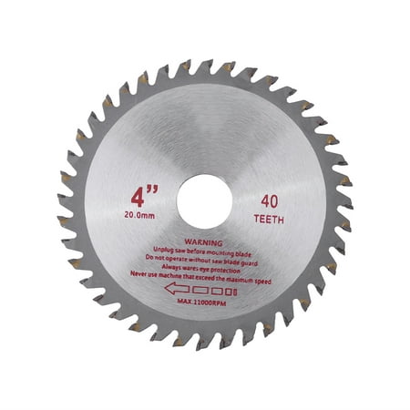 Lv. life 4inches 40T Teeth Cemented Carbide Circular Saw Blade Wood Cutting Tool Bore Diameter 20mm, Saw Cutting Wheel,Circular Saw