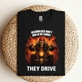 thumbnail image 2 of Alcoholics Don’t Run In My Family Graphic T-Shirt, Funny Quote, Cotton, Short Sleeve, 2 of 5