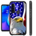 thumbnail image 1 of Compatible with TCL 20XE Hybrid Fusion Guard Phone Case Cover (Patriotic Eagle), 1 of 1