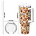 thumbnail image 4 of Salouo Hot Fresh Pizza for 40oz Water Bottle with Handle & Flip Straw - Stainless Steel Vacuum Insulated Tumbler-Reusable Travel Coffee Mug- Gifts for Women & Men, 4 of 8