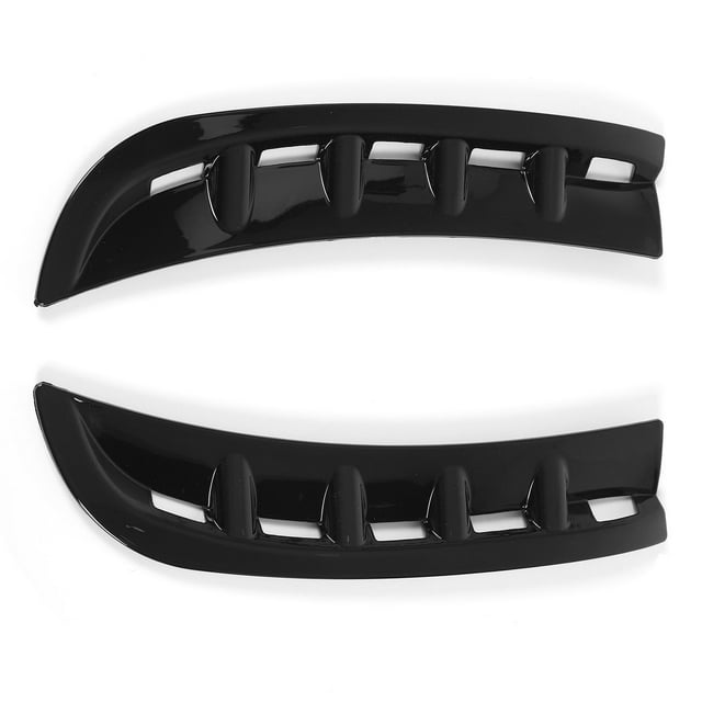 1 par de protectores divisores Canards izquierdo y derecho de ventilación lateral del parachoques delantero de repuesto para Benz CLS‑Class C257 AMG‑Line negro brillante