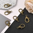 thumbnail image 4 of 10pc Tibetan Style Alloy Lobster Claw Clasps Antique Bronze 30x15x4mm Hole: 3mm, 4 of 5