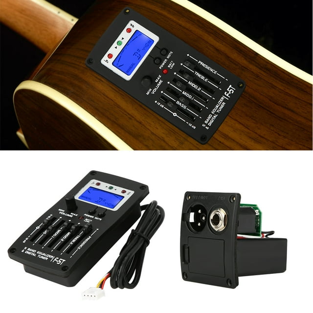 Band Pickup,F-5T 5Band Equalizer Digital Equalizer Digital Tuner Pickup Smooth Operation