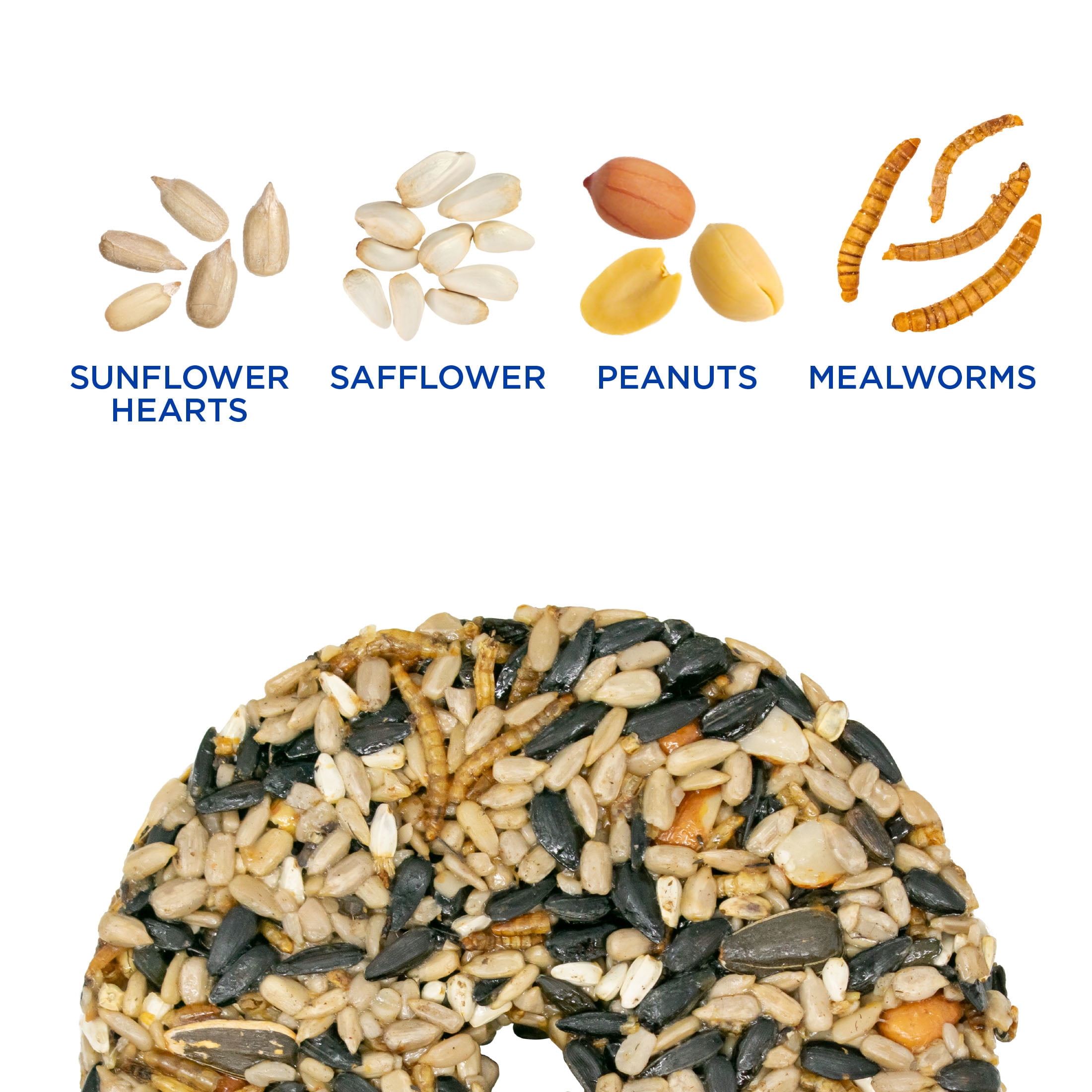 Audubon Park Mealworm Snack Stack Wild Bird Food, Dry, 1 Count per Pack, 7 oz.