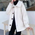 thumbnail image 2 of Lopecy-Sta Winter Coats for Women Fuzzy Fleece Lapel Long Cardigan Coat Faux Fur Warm Winter Outwear Plush Teddy Coat Loose Jackets with Pockets, 2 of 4