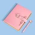 thumbnail image 3 of Diario Candado Corazón + Llave + Bolígrafo Diamante + Cuero sintético: Organizador Personal, Agenda, Cuaderno Regalo Mujeres y Niñas, 3 of 3