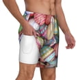 thumbnail image 3 of Goofa Easter Eggs Printed Men's Swim Trunks Board Shorts Quick Dry Mens Swimming Trunks with Compression Liner,Breathable Fit Hawaii Beach Shorts-Large, 3 of 9