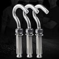 thumbnail image 5 of Open Cup Pack of 10 Hook Stainless Steel Expansion Anchor Bolt Universal Expansion Screw Hanging Hook Cover Installation (Color : 201 M6, Thread Diameter : Pack of 4 Pieces), 5 of 5