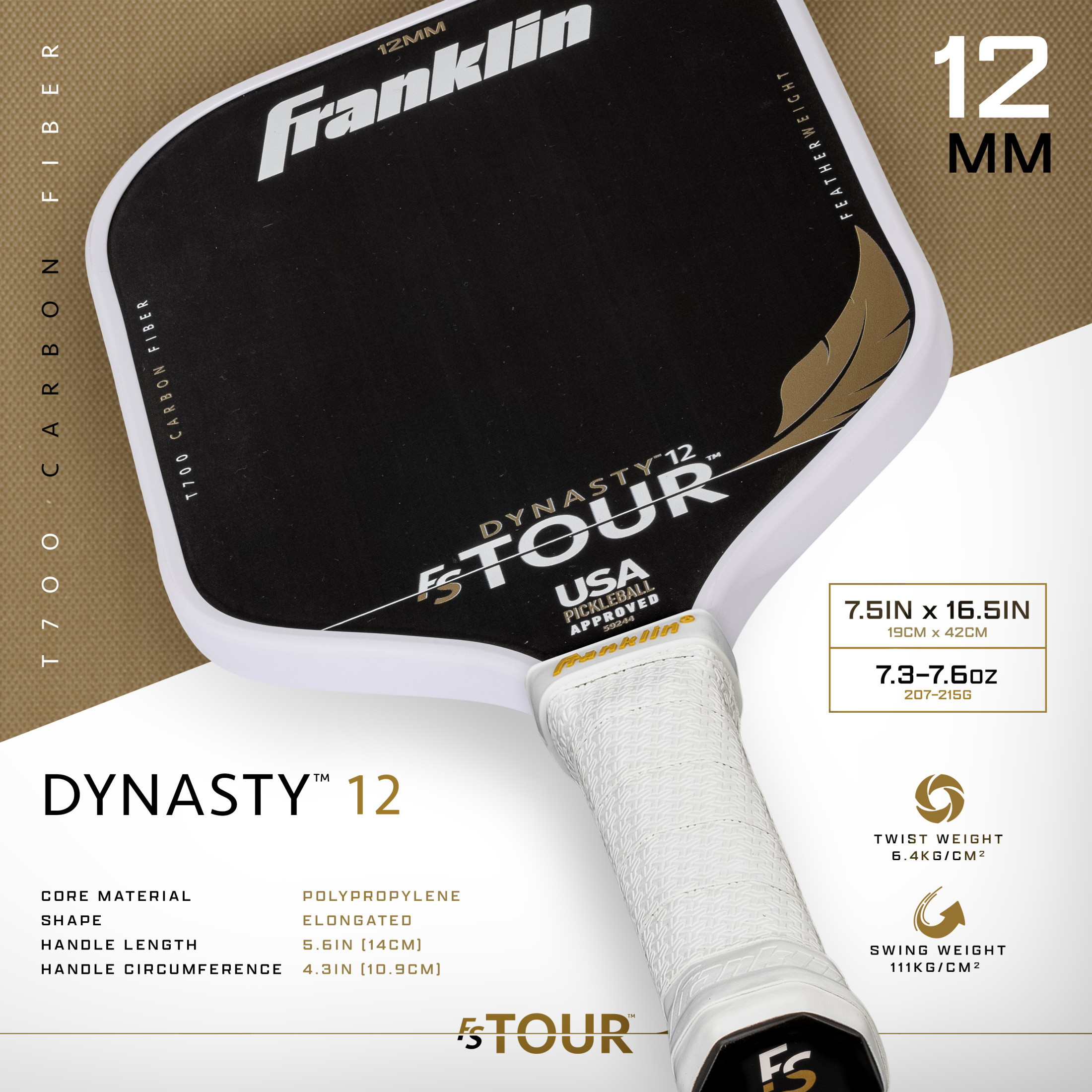 Franklin Sports FS Tour Dynasty Pickleball Paddle photo 2