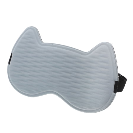 OUNONA 3D Sleeping Eye Mask with Adjustable Strap Sky Blue Bear Shape Light Blocking Design