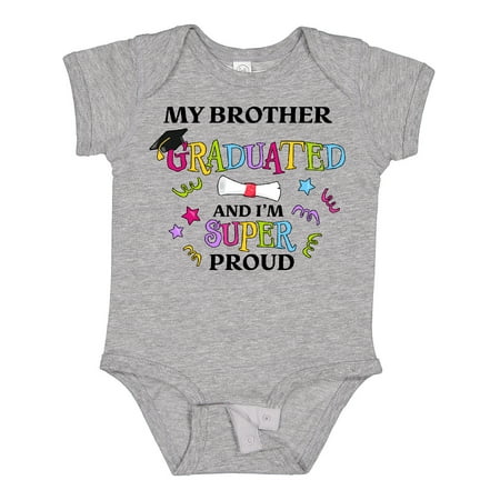 

Inktastic My Brother Graduated and I m Super Proud Boys or Girls Baby Bodysuit