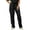 Black, variant on Panda Uniform by HeedFit Unisex Two-Pocket Scrub Pants – Black – XXS