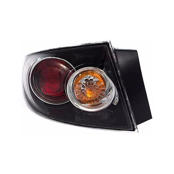 Left Driver Side Tail Light Assembly - Compatible with 2007 - 2009 Mazda 3 2008