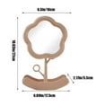 thumbnail image 3 of YOHAVEN Sunflower Makeup Mirror with Storage Tray, Portable Desktop Vanity Beauty Mirror Decorative Cute Flower Shaped Ornament for Dorm Home Travel Gift, 3 of 6
