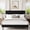 Black, variant on Frostbloom King Size Platform Bed Frame with Velvet Upholstered Headboard, Off-white