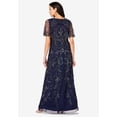 thumbnail image 2 of Roaman's Women's Plus Size Beaded Capelet Maxi Gown – Glam Evening Dress, 2 of 5